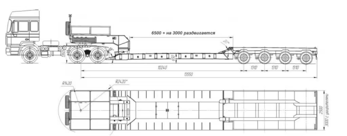 Полуприцеп-тяжеловоз